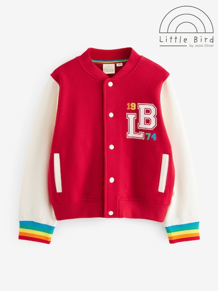 Little Bird By Jools Oliver Rainbow Varsity Jacket (N47358) | ‏141‏₪ - ‏171‏ ₪