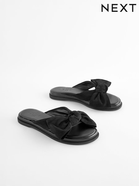Schwarz - Forever Comfort® Bow Mule Sandals (N47396) | 12 €