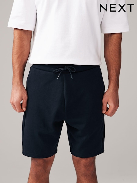 Черный - Прямой крой - Zip Pocket Jersey Shorts (N47400) | €26