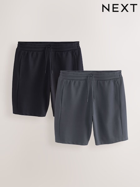 深藍灰／海軍藍 - Zip Pocket Jersey Shorts 2 Pack (N47411) | NT$1,760