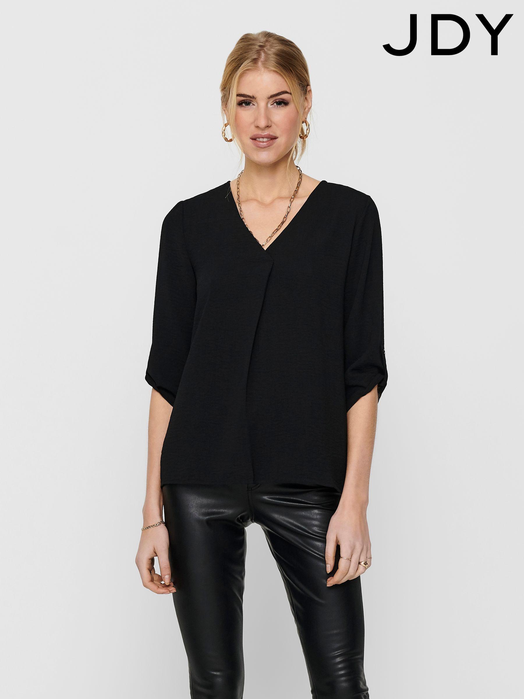Buy Women's Collection JDY Black 3/4 Sleeve Online | Next USA