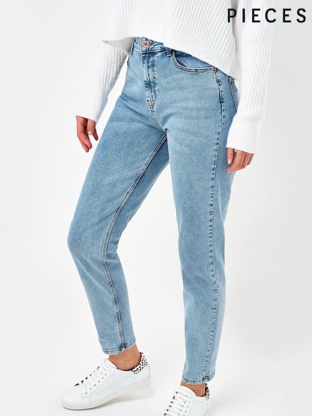 PIECES Light Blue Mom Fit Jeans (N47925) | €46
