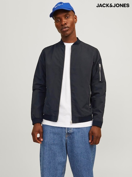 JACK & JONES Black Bomber Jacket (N47963) | €53