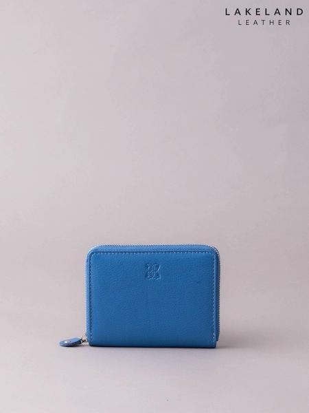 Lakeland Leather Blue Chrome Small Zip Purse (N48230) | €32