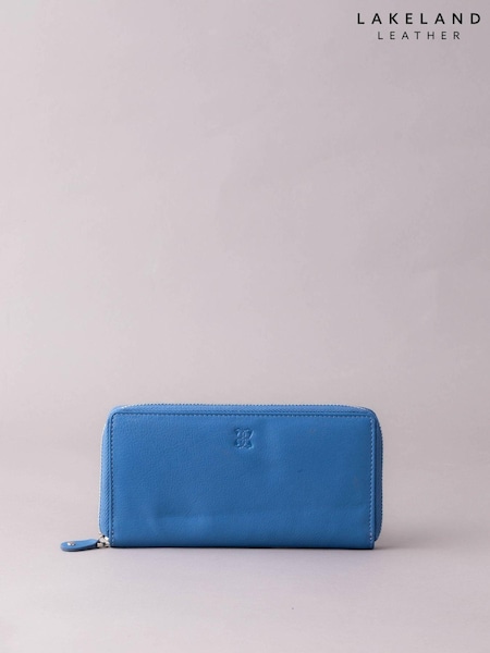 Lakeland Leather Blue Large Leather Zip Purse (N48236) | € 55
