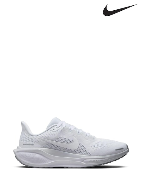 Alb/argintiu - Nike Pegasus 41 Road Running Trainers (N48302) | 894 LEI
