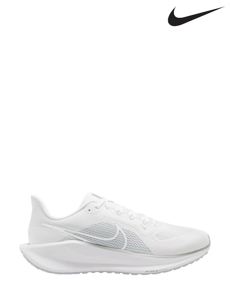Nike White Pegasus 41 Road Running Trainers (N48332) | €172