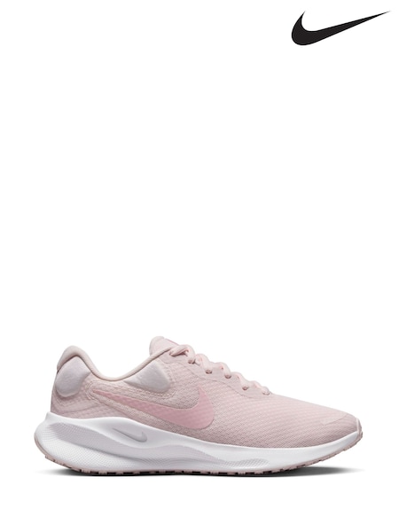 Nike Light Pink Revolution 7 Road Running Trainers (N48432) | €77