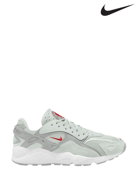 Nike White/Silver Air Huarache Runner Trainers (N48446) | €77