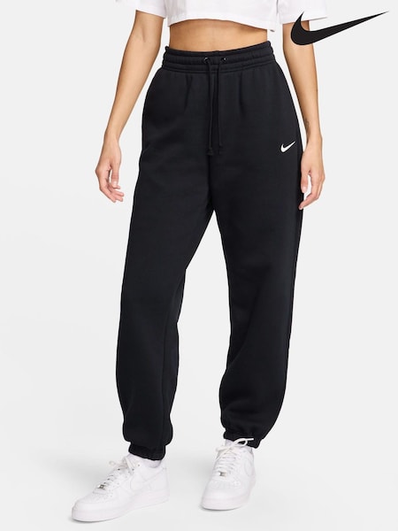 Negro - Nike Oversized Phoenix Fleece AltoWaisted Joggers (N48650) | 78 €