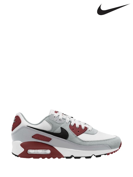 Nike White/Black Air Max 90 Trainers (N48732) | €192
