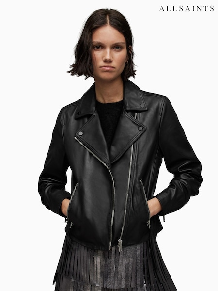 AllSaints Black Chrome Dalby Biker Jacket (N48762) | 20,968 UAH
