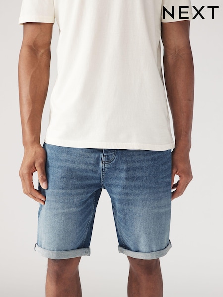 Синий - Stretch Denim Shorts (N48833) | €5