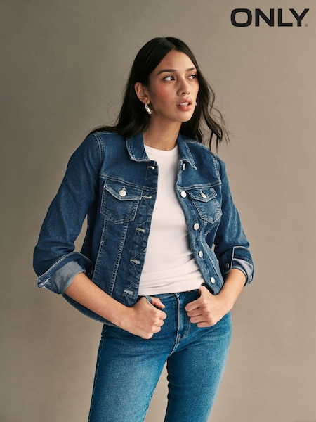 Albastru - Jachetă ONLY din denim (N48895) | 261 LEI