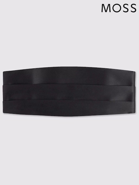 MOSS Black Cummerbund Tie (N48993) | AED146