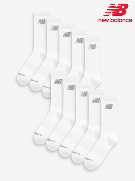 New Balance Snow White of Crew Socks 10 Pack (N49147) | €32