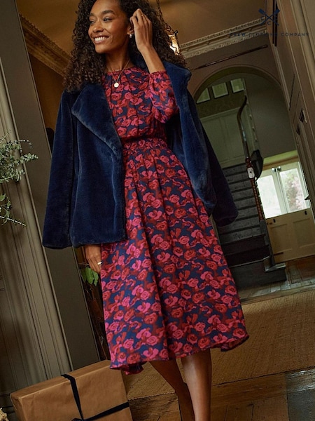 Crew Clothing Company Blue Textured  Casual Casual Coat (N49158) | €59