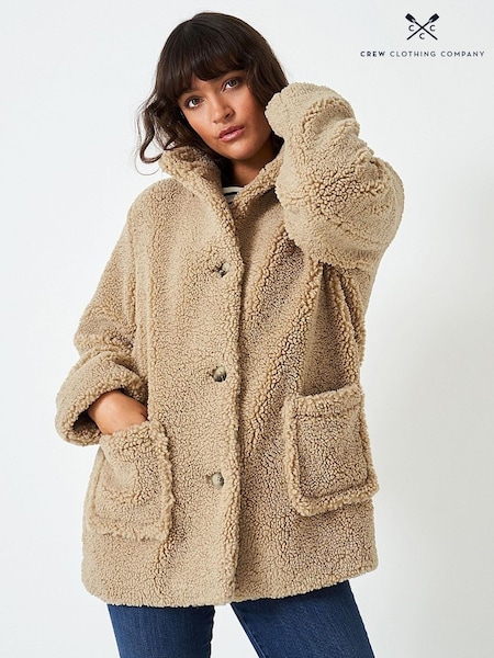 Crew Clothing Company Natural Textured  Casual Casual Coat (N49161) | €83