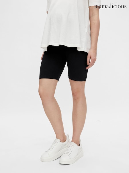 Mamalicious Maternity Jersey Cycling 100% Cotton Shorts 2 Pack (N49258) | ‏126‏₪