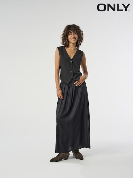 ONLY Black Jersey Midi Skirt (N49261) | €14.50