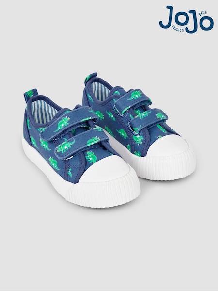 JoJo Maman Bébé Blue Dinosaur Pumps (N49411) | AED119