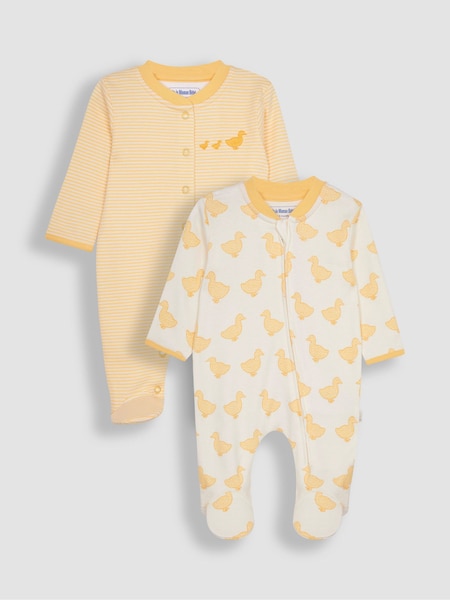 JoJo Maman Bébé Yellow Duck 2-Pack Sleepsuits (N49426) | R$ 245