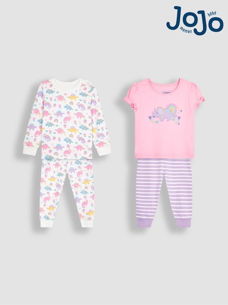 JoJo Maman Bébé 2-Pack Dino Jersey Pyjamas (N49478) | 47 €