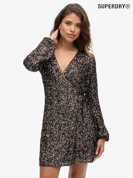 Maro - Rochie mini Superdry Paietă petrecută (N49610) | 360 LEI
