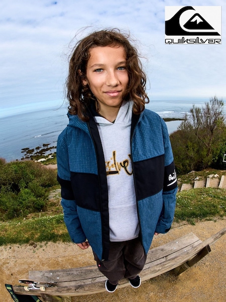 أزرق - Quiksilver High In The Hood- Technical Snow Jacket
