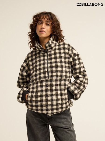 أسود - Billabong Time Off Half Zip Fleece