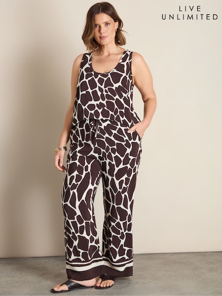 Animal - Live Unlimited Animal Print Drawstring Trousers