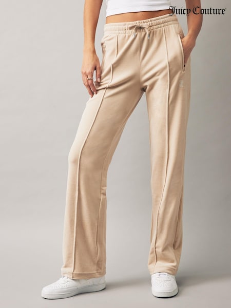 Juicy Couture Velour Straight Leg Trackpants With Diamante Branding (N50226) | €38