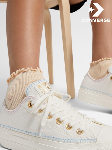 Converse Cream/White Chuck Taylor All Star Lift Trainers (N50263) | €53