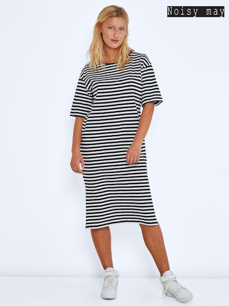 NOISY MAY Black Oversized Midi T-Shirt Dress (N50524) | €22.50