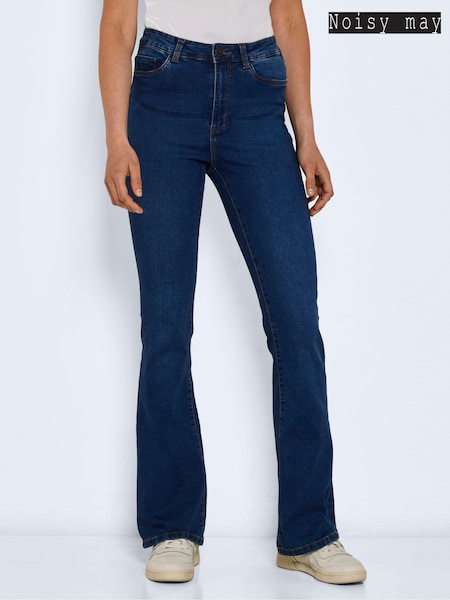 NOISY MAY Blue High Waisted Flare 100% Cotton Jeans (N50592) | €40
