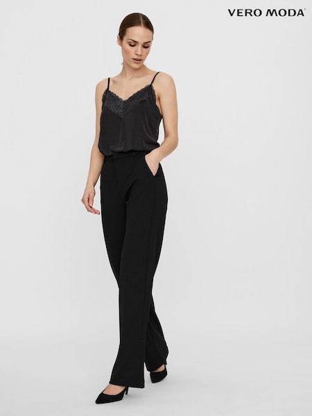 Vero Moda Tailored Stretch Straight Leg 100% Cotton Trousers (N50618) | €55