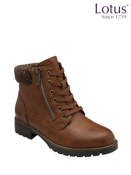 Lotus Dark Brown Casual Boots (N50838) | €83