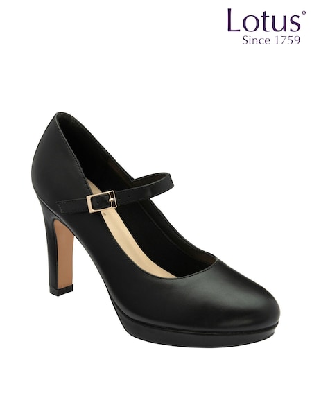Schwarz - Lotus Mary-Jane-Schuhe (N50856) | 27 €