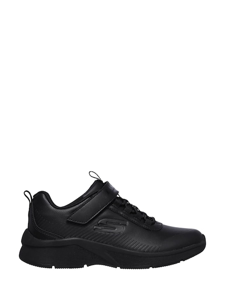 Skechers Black Kids Microspec School Trainers (N51095) | AED113
