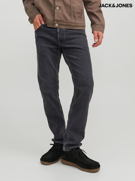 Gri - JACK & JONES Mike Tapered Fit Jeans (N51108) | 261 LEI