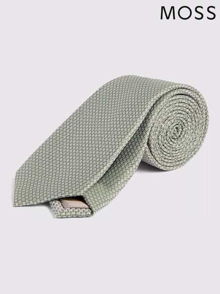 MOSS Light Green Textured Tie (N51180) | 99 QAR