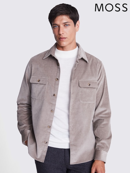 MOSS Natural Corduroy 100% Cotton Overshirt (N51723) | R$ 590