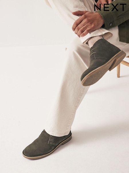 Khaki Grön - Suede Desert Boots (N51757) | kr850