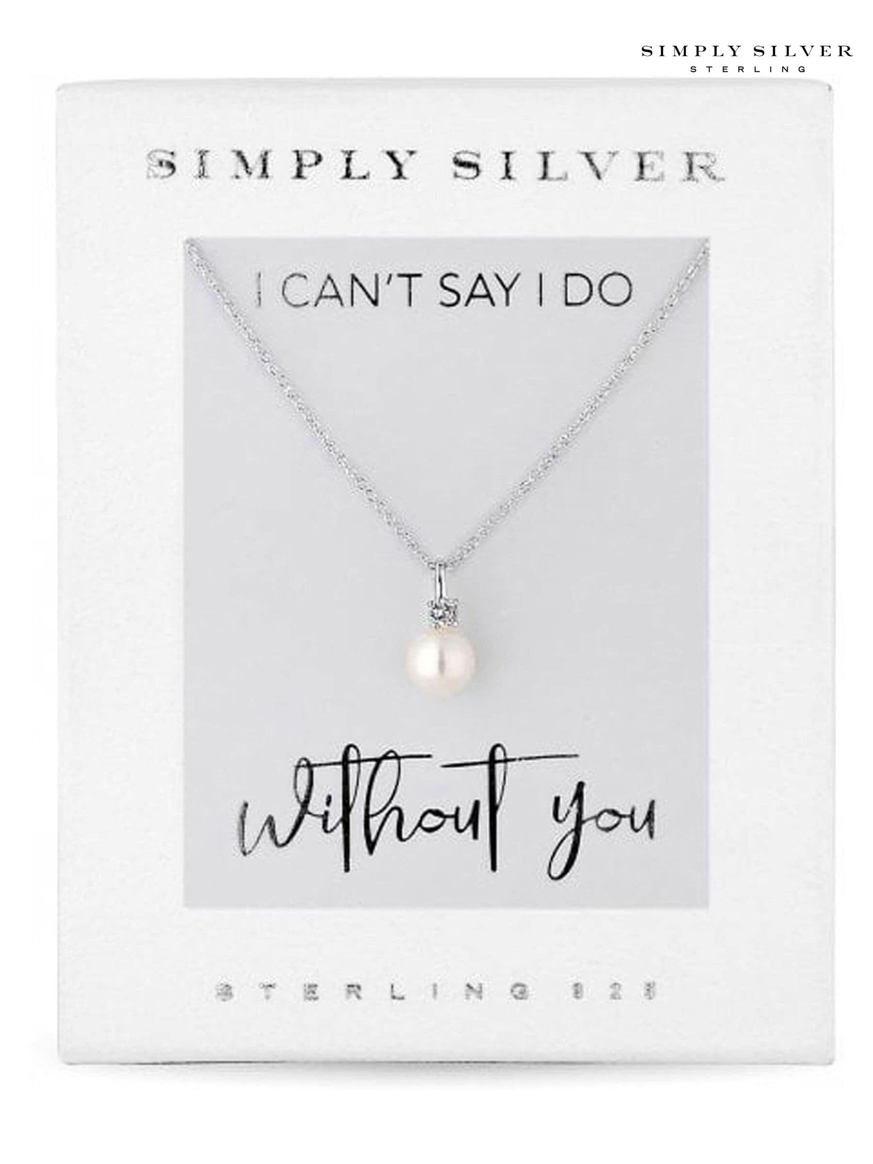 Simply silver necklace discount