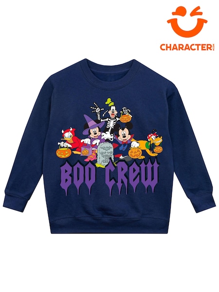 Character Blue Disney Mickey Mouse Halloween Pumpkin Sweatshirt (N51966) | 52 QAR