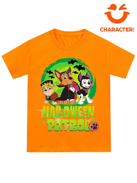 برتقالي Paw Patrol - Character 100% Cotton Happy Halloween Pumpkin T-Shirt (N51969) | ‏41 د.إ.‏