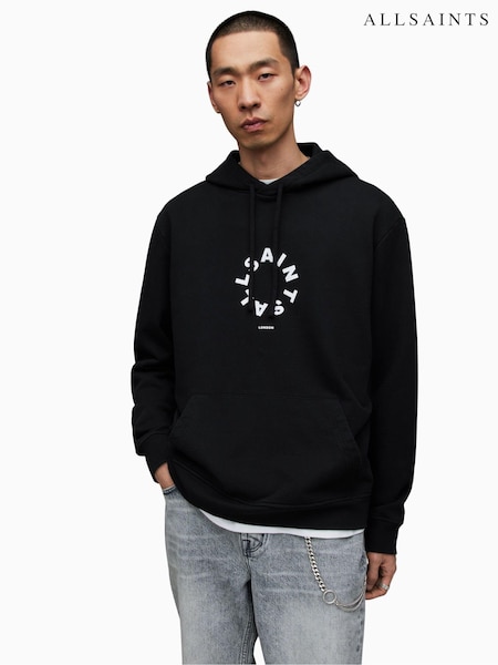 AllSaints Black Tierra Overhead Hoodie (N52349) | R$ 1,470
