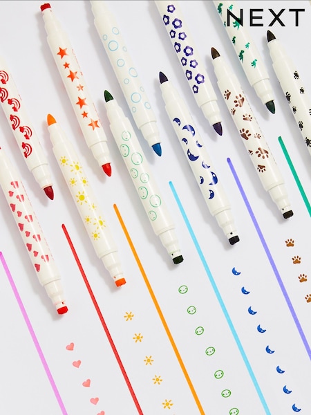 12 Pack Rainbow Stamper Pen Set (N52526) | BGN 20