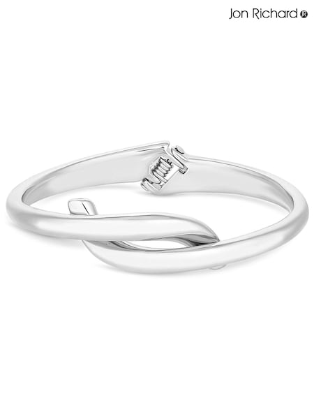 Jon Richard Silver Tone Polished Twisted Bangle Bracelet (N52576) | €30