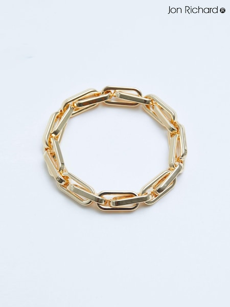Jon Richard Gold Tone Polished Chain Stretch Bracelet (N52595) | €29